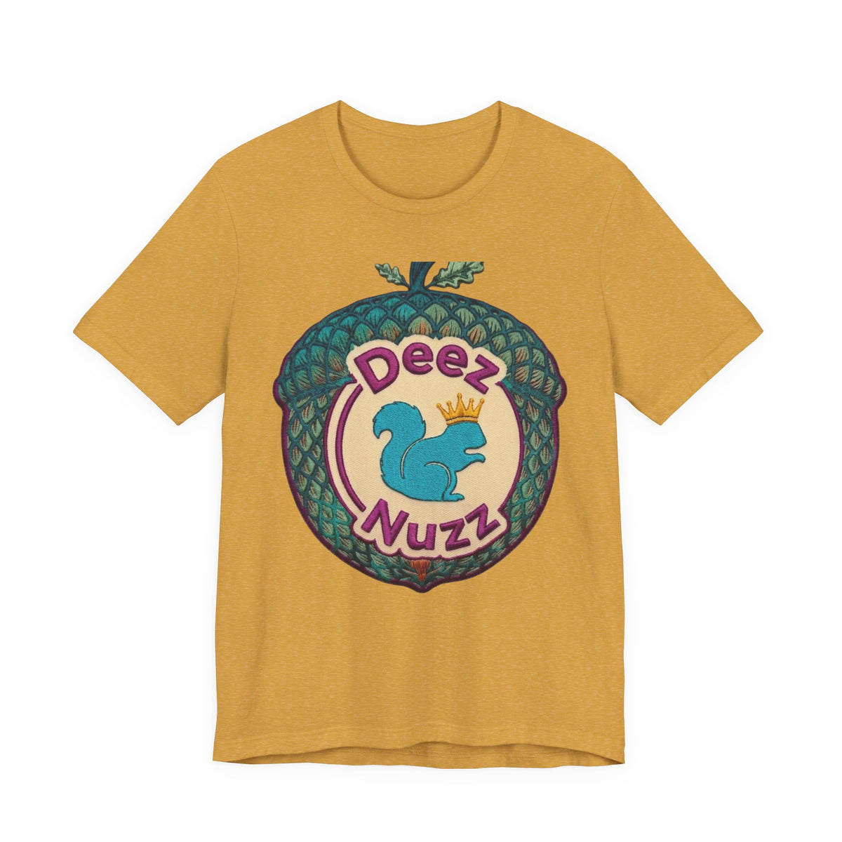 Deeznuzzz Eggcorn King  Squirrel Graphic Tee