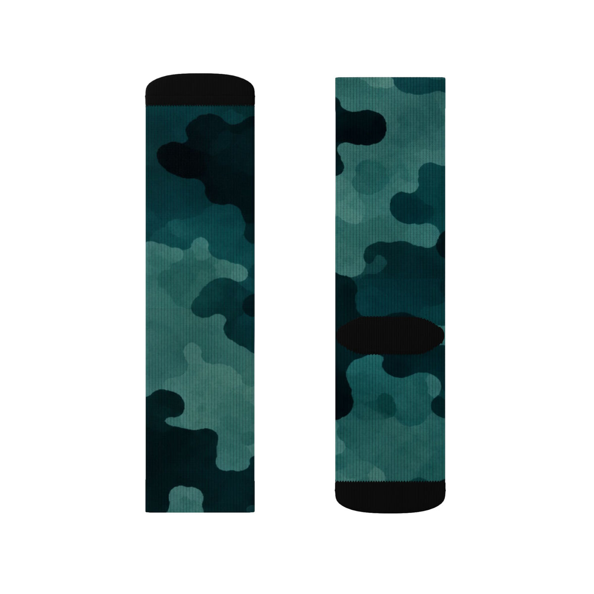 Blue Flare and Transformative Teal Crew Socks by Camotoez The Midnight PerimeterCrew