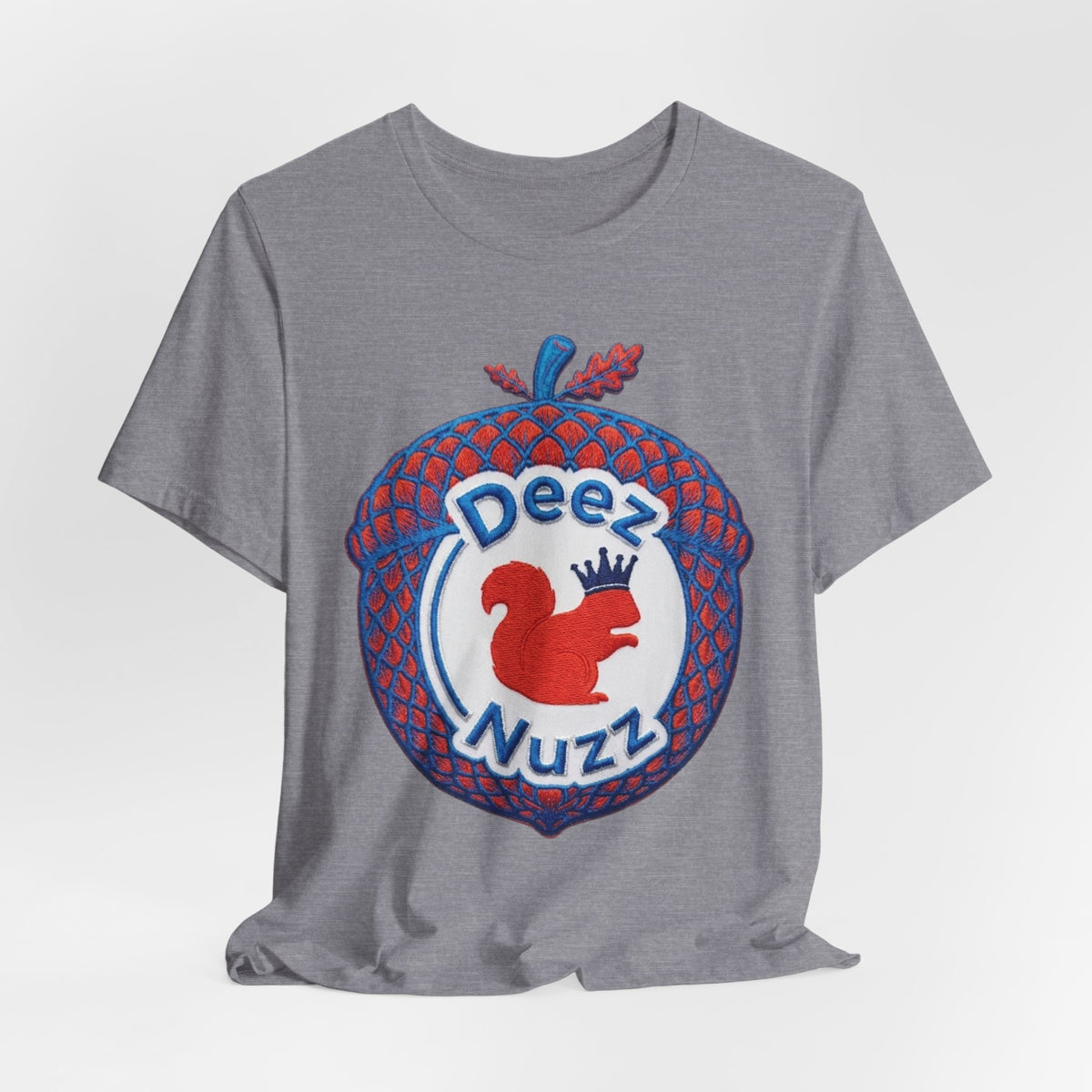 Deez Nuzz Squirrel Tee — Playful Retro Acorn Graphic T-Shirt