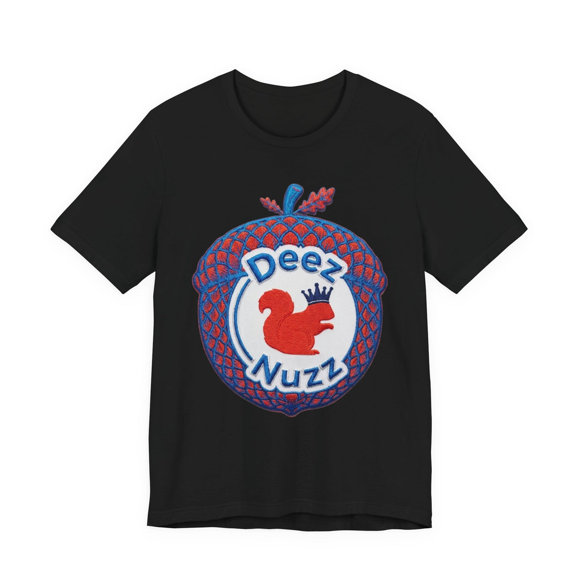 Deez Nuzz Squirrel Tee — Playful Retro Acorn Graphic T-Shirt