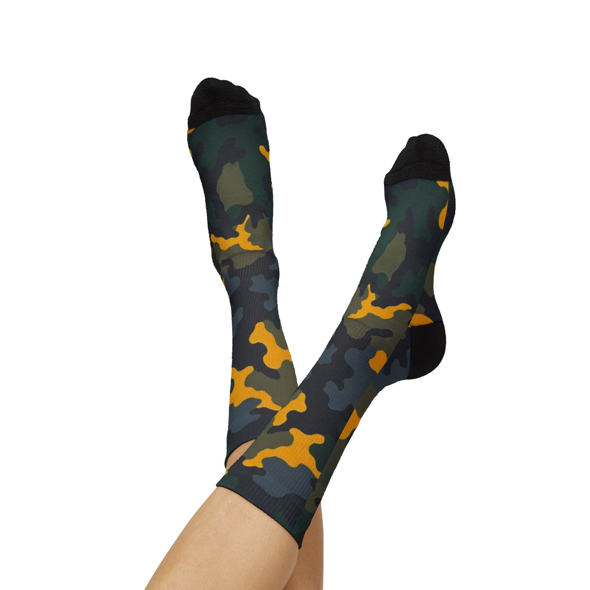 Midnight Moss & Mustard Camo Crew | Blend In But Stand Out Edition | More Mercy For Your Soles by Camotoez