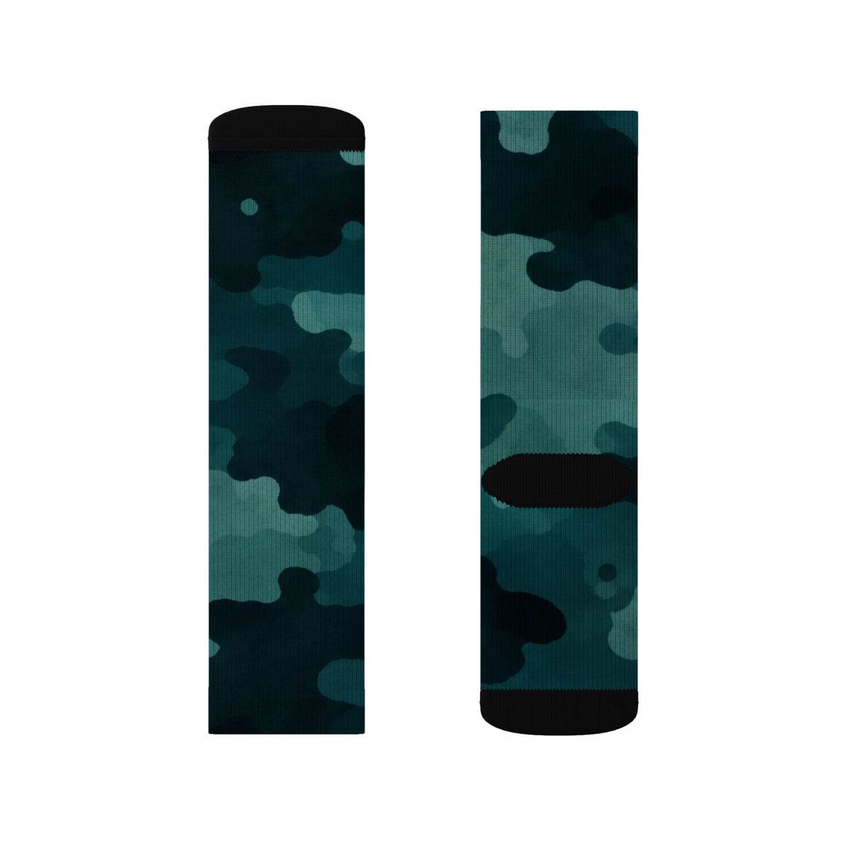 Blue Flare and Transformative Teal Crew Socks by Camotoez The Midnight PerimeterCrew