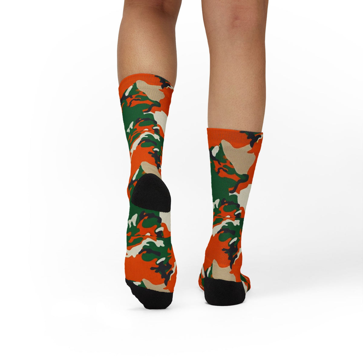 Rattle Dazzle Camo Sublimation Socks — Bold Camouflage Athletic Crew Socks