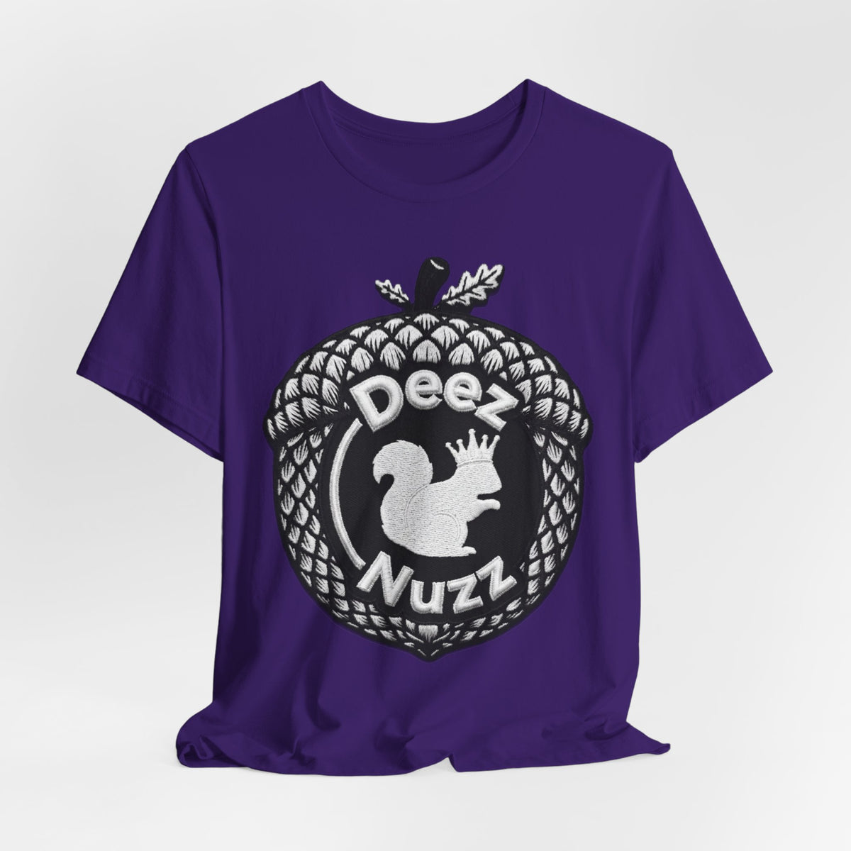 Deeznuzzz Acorn Squirrel Tee — Funny Nature Graphic Shirt