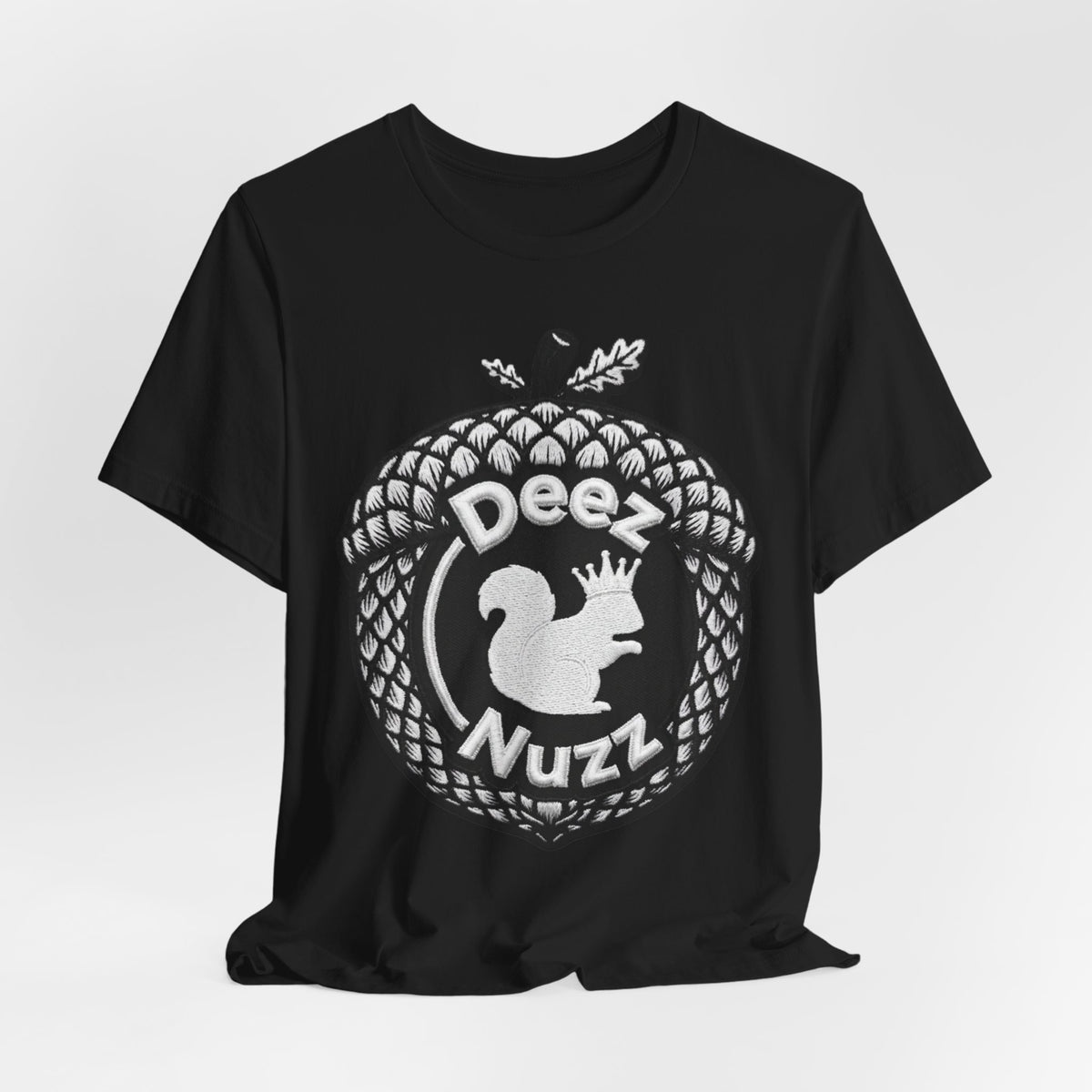 Deeznuzzz Acorn Squirrel Tee — Funny Nature Graphic Shirt