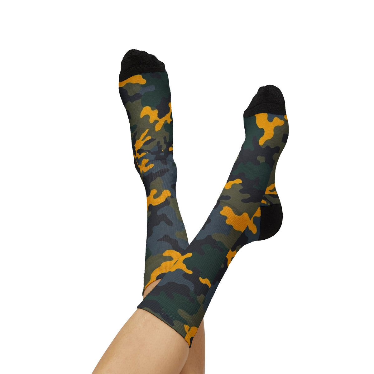 Midnight Moss & Mustard Camo Crew | Blend In But Stand Out Edition | More Mercy For Your Soles by Camotoez