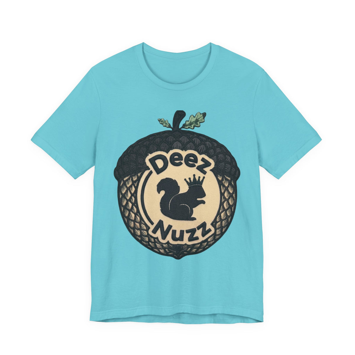 DeezNuzz Acorn Graphic Tee — Funny Squirrel Logo Shirt