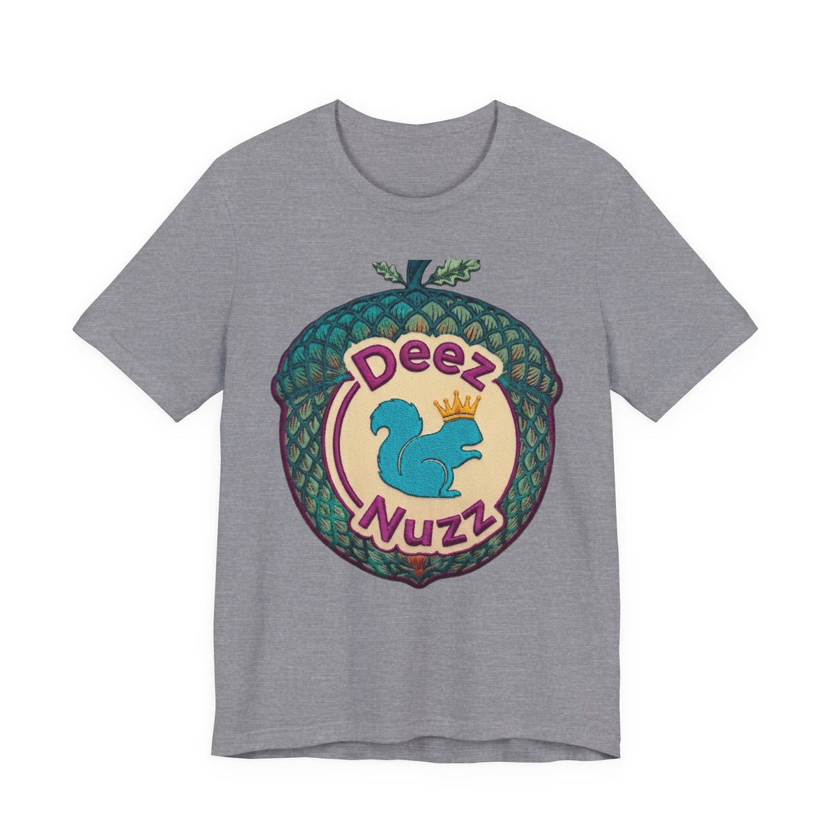 Deeznuzzz Eggcorn King  Squirrel Graphic Tee