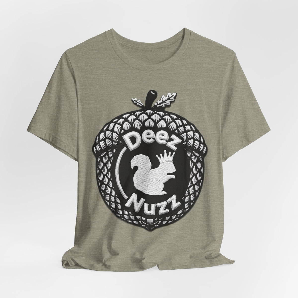 Deeznuzzz Acorn Squirrel Tee — Funny Nature Graphic Shirt
