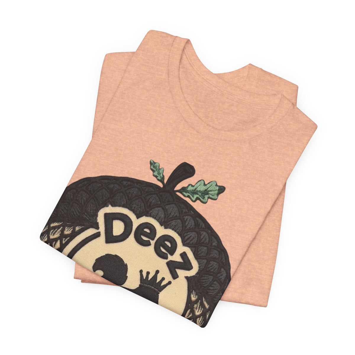 DeezNuzz Acorn Graphic Tee — Funny Squirrel Logo Shirt