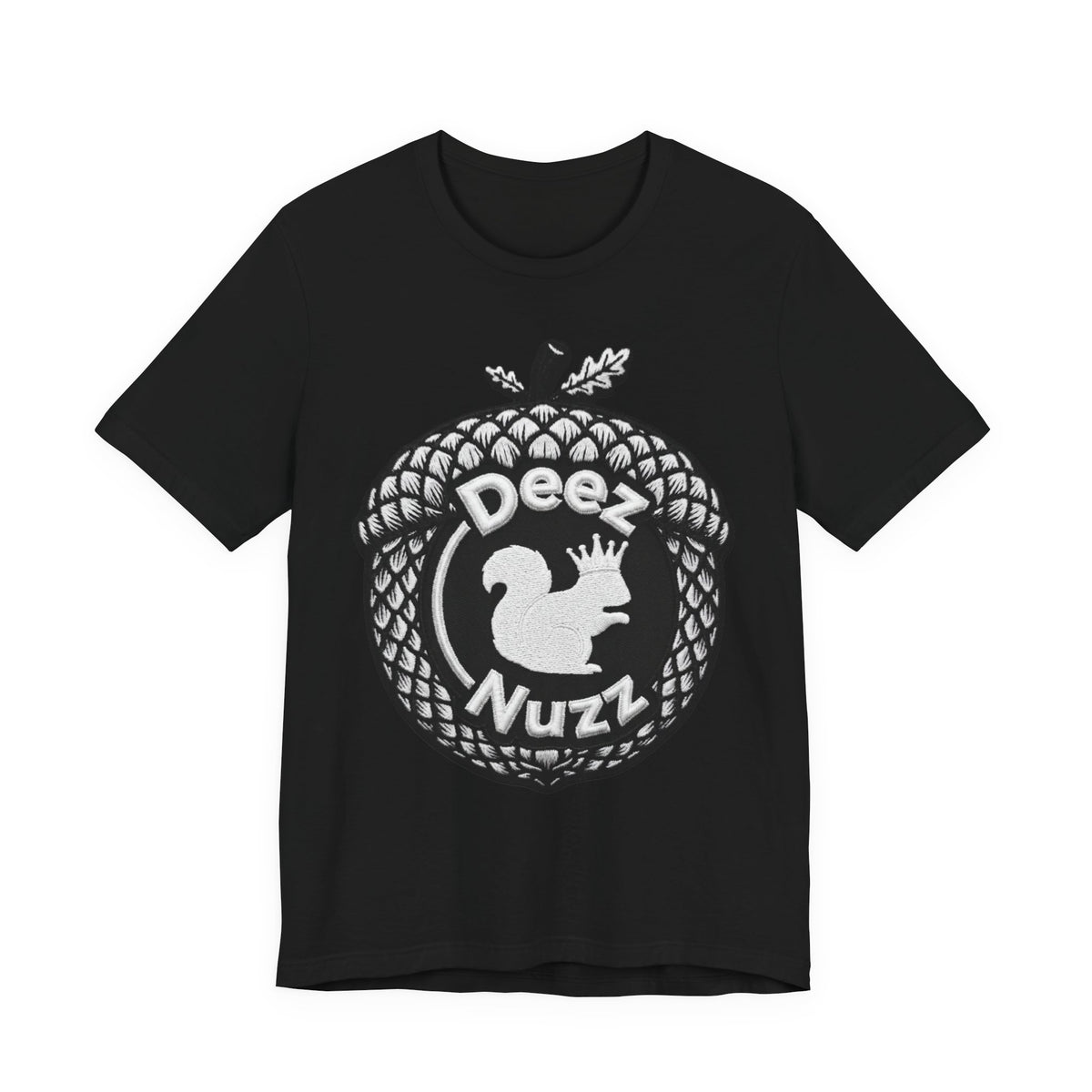 Deeznuzzz Acorn Squirrel Tee — Funny Nature Graphic Shirt
