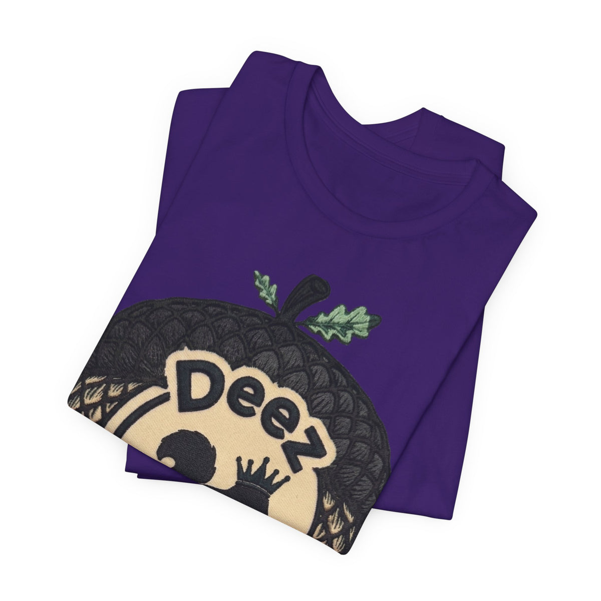 DeezNuzz Acorn Graphic Tee — Funny Squirrel Logo Shirt