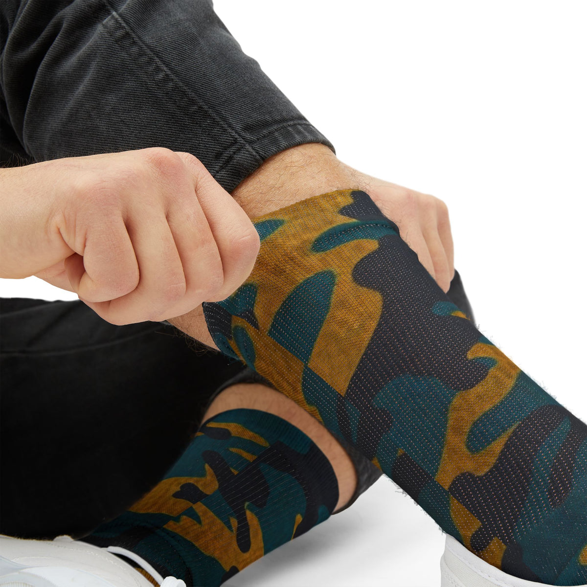 North Florida Aura Crew Socks Atlantic Drip by Camotoez