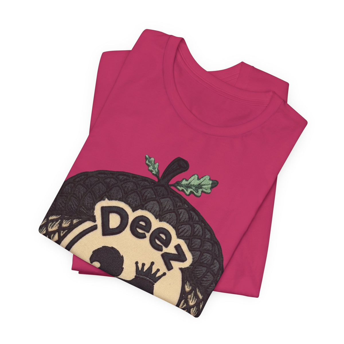 DeezNuzz Acorn Graphic Tee — Funny Squirrel Logo Shirt