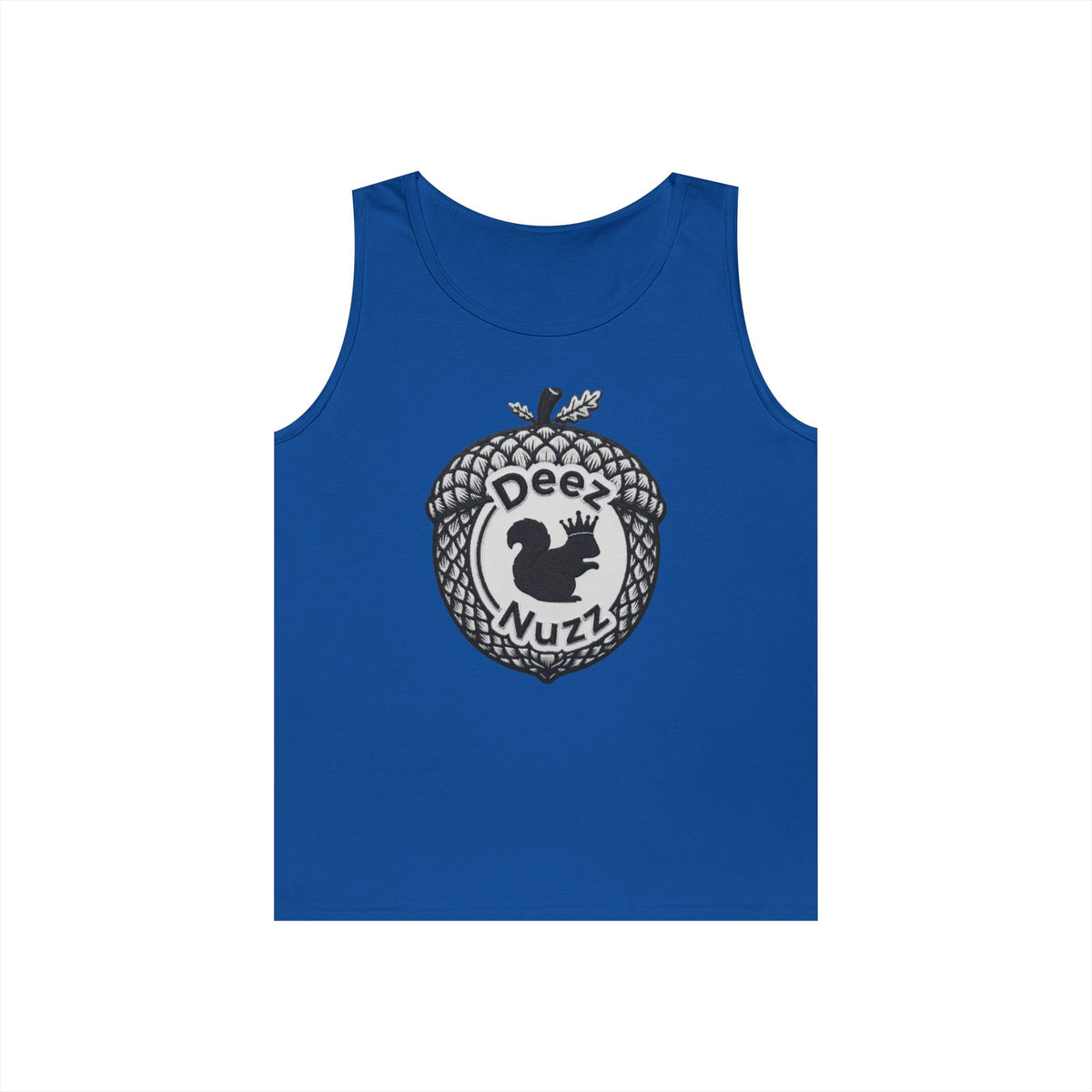 ‘Deez Nuzz’  Vintage Black/Grey Crest Funny Graphic Tank Top