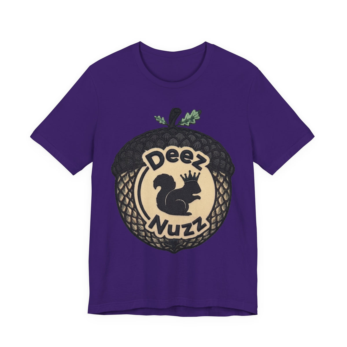 DeezNuzz Acorn Graphic Tee — Funny Squirrel Logo Shirt
