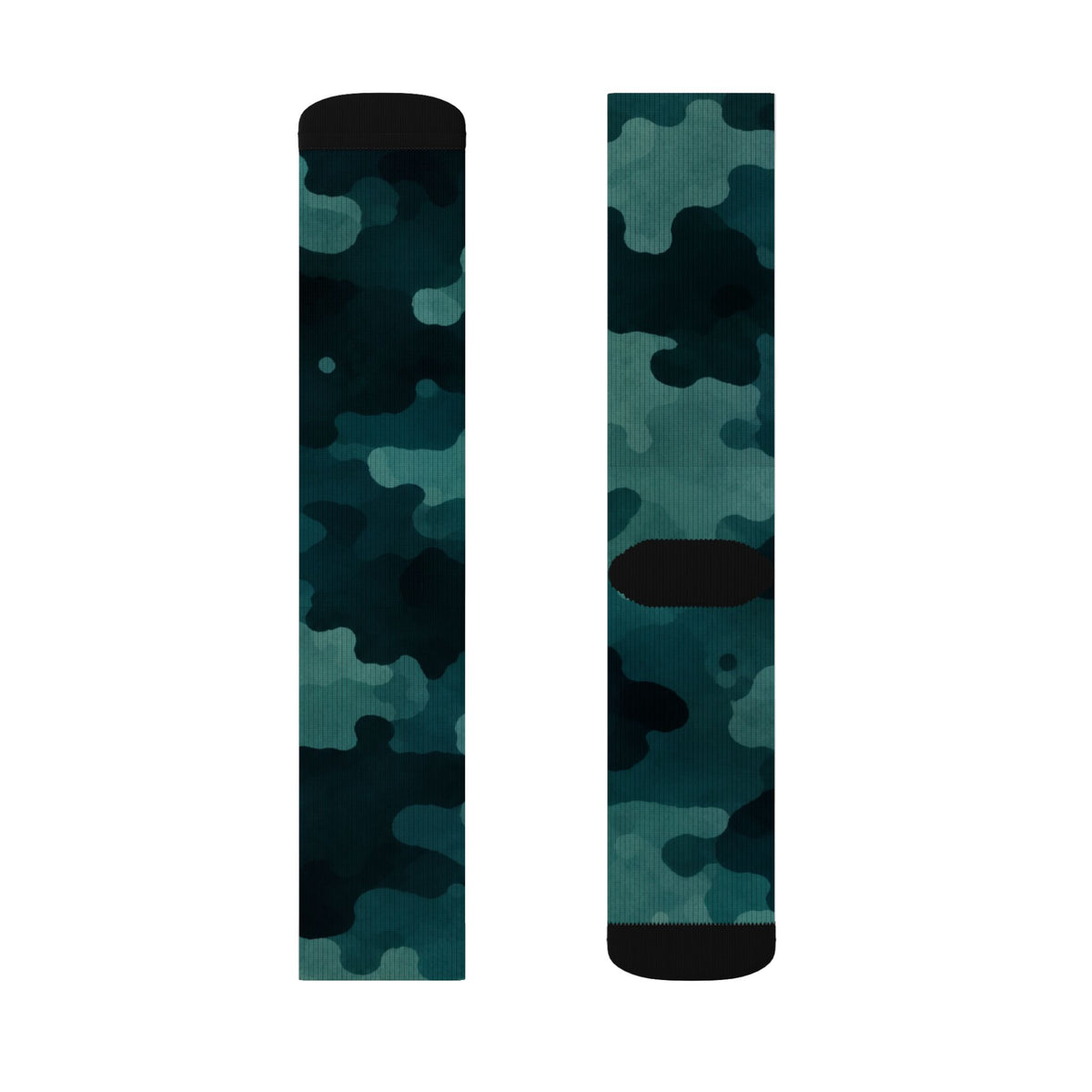 Blue Flare and Transformative Teal Crew Socks by Camotoez The Midnight PerimeterCrew