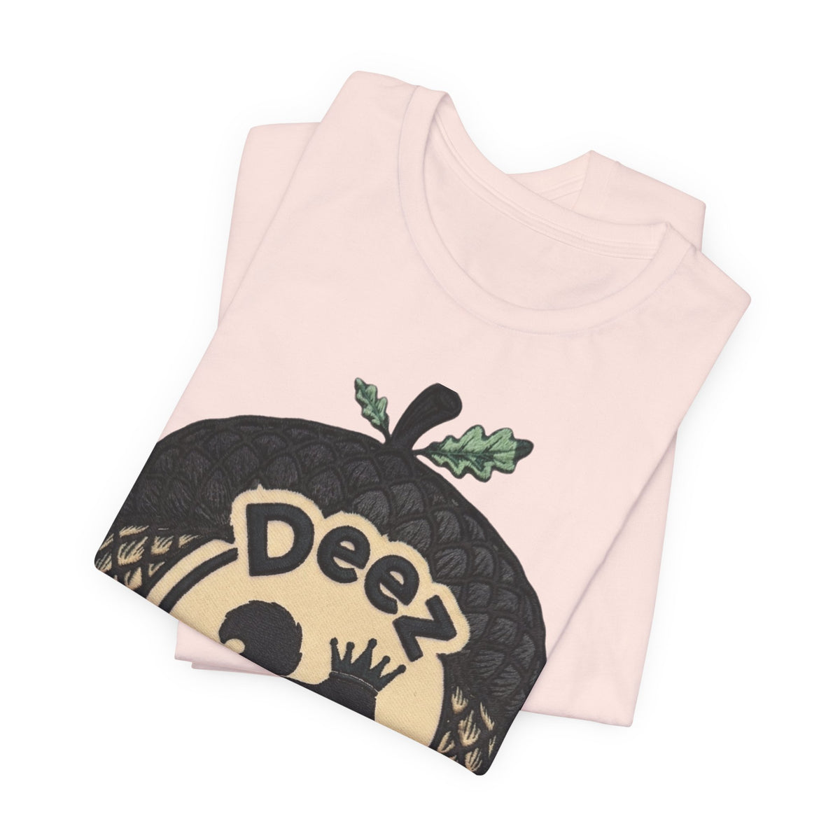 DeezNuzz Acorn Graphic Tee — Funny Squirrel Logo Shirt