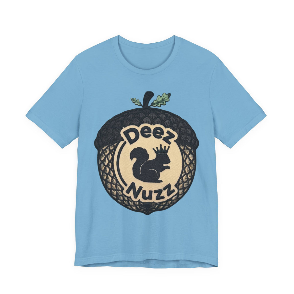 DeezNuzz Acorn Graphic Tee — Funny Squirrel Logo Shirt