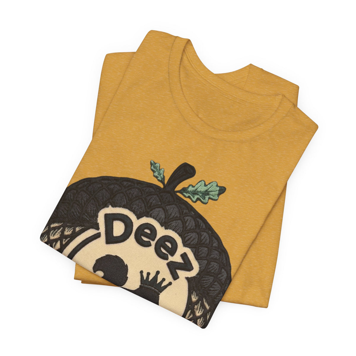 DeezNuzz Acorn Graphic Tee — Funny Squirrel Logo Shirt