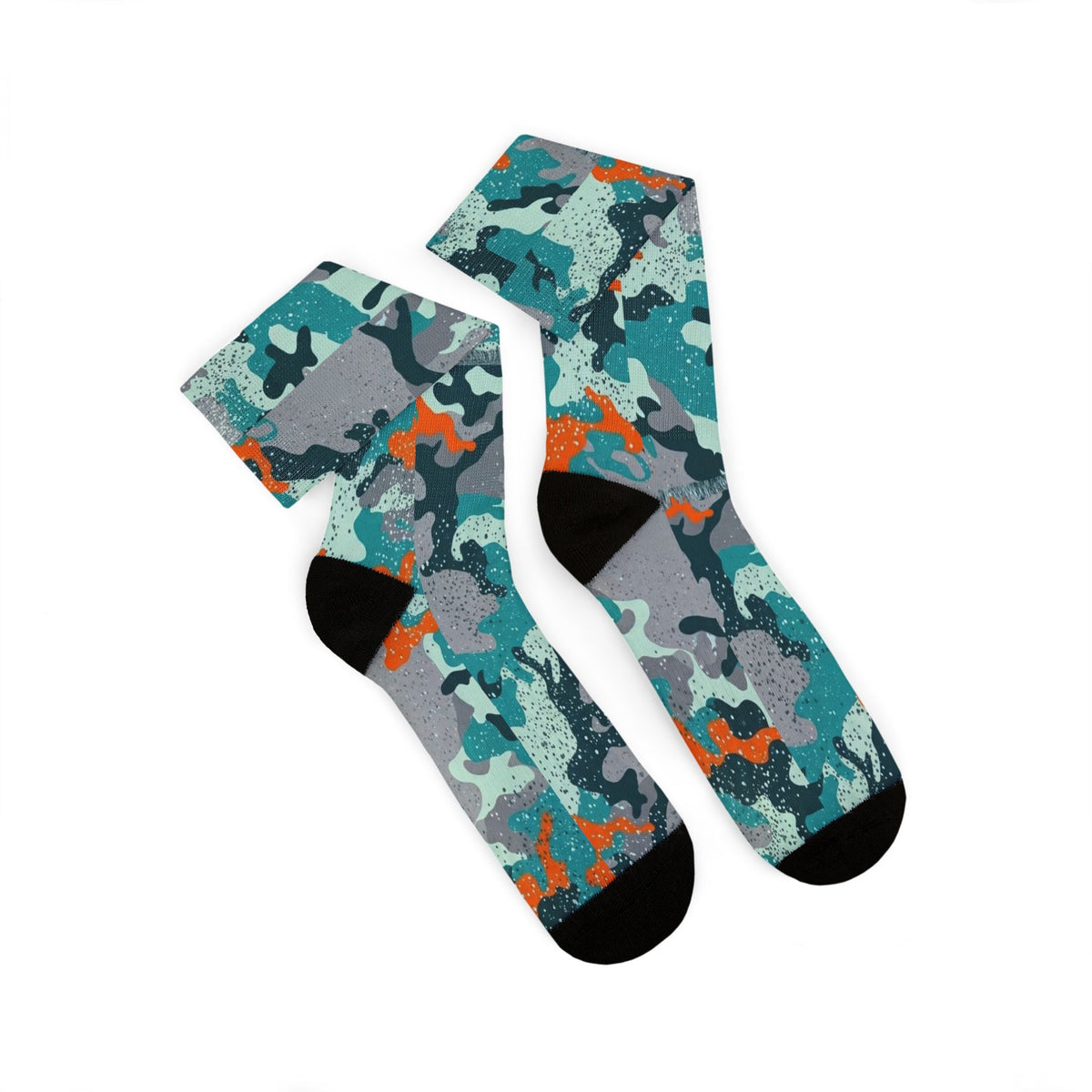 Miami Vibe Dolphin Aura Crew Socks Carib Drip by Camotoez