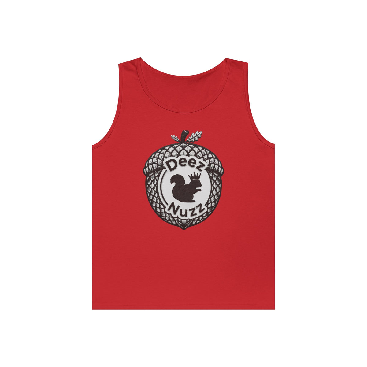 ‘Deez Nuzz’  Vintage Black/Grey Crest Funny Graphic Tank Top