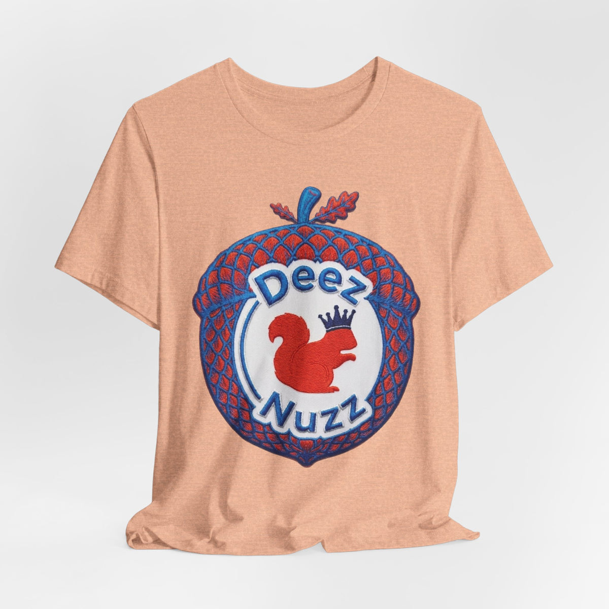 Deez Nuzz Squirrel Tee — Playful Retro Acorn Graphic T-Shirt