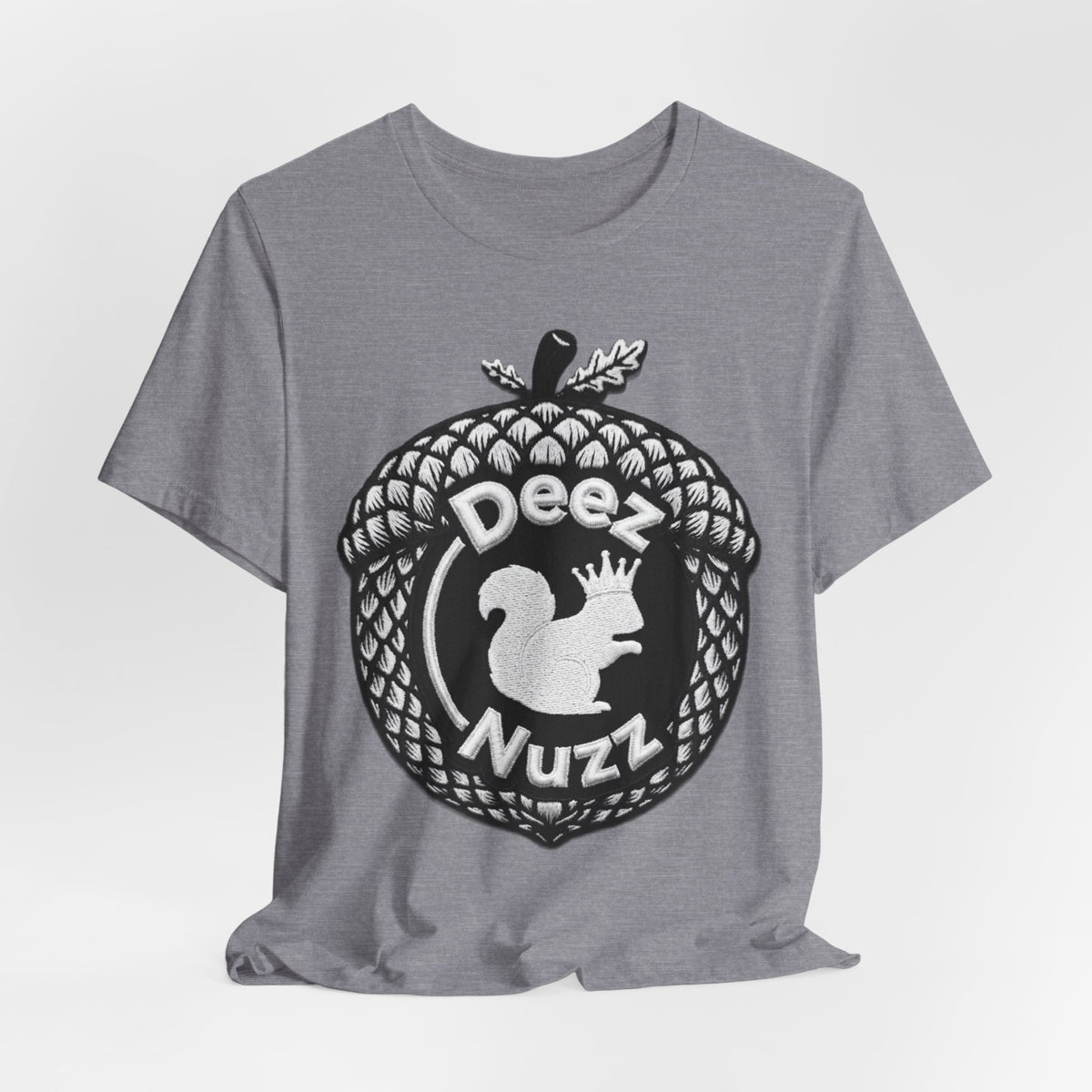 Deeznuzzz Acorn Squirrel Tee — Funny Nature Graphic Shirt