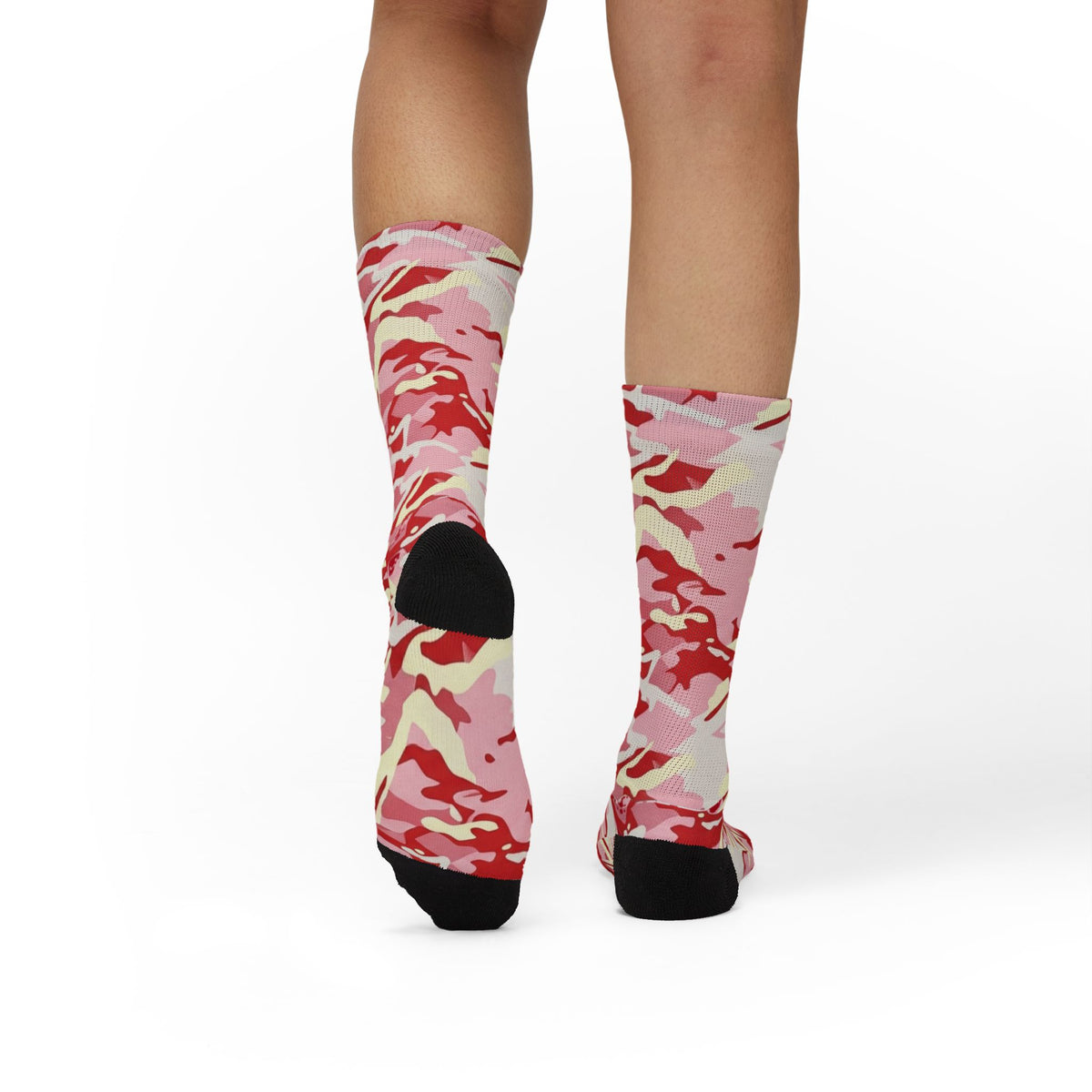 Tactical Shortcake M81 Disrupt Camo Crew Socks | Travis Scott "Shy Pink" AJ1 Sneaker Match