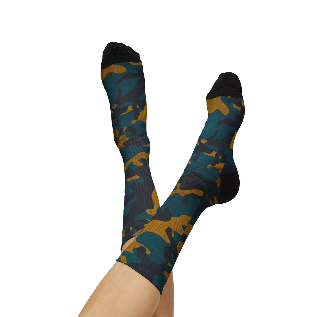 North Florida Aura Crew Socks Atlantic Drip by Camotoez