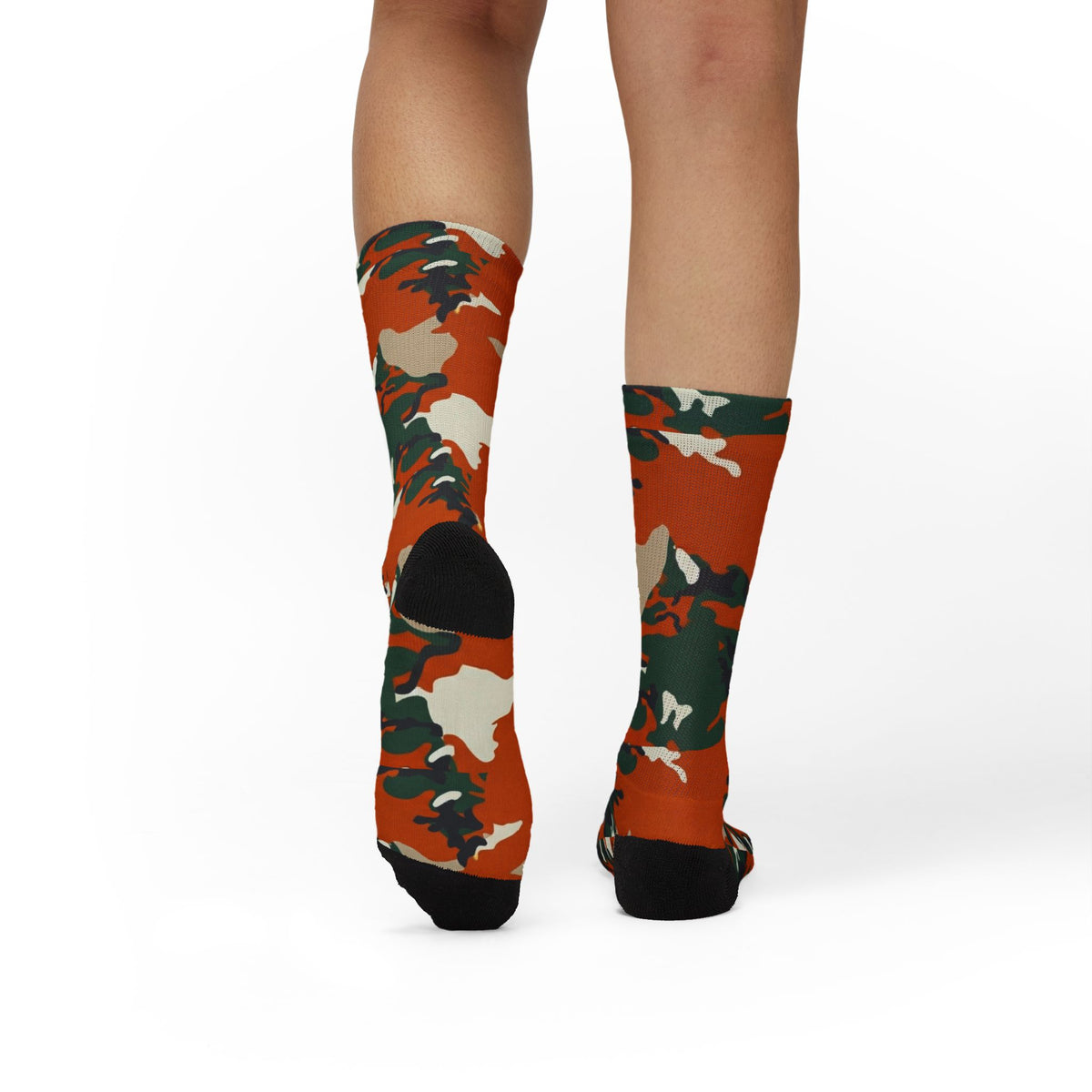 Cane Cane Camo Sublimation Socks — Bold Camouflage Athletic Crew Socks