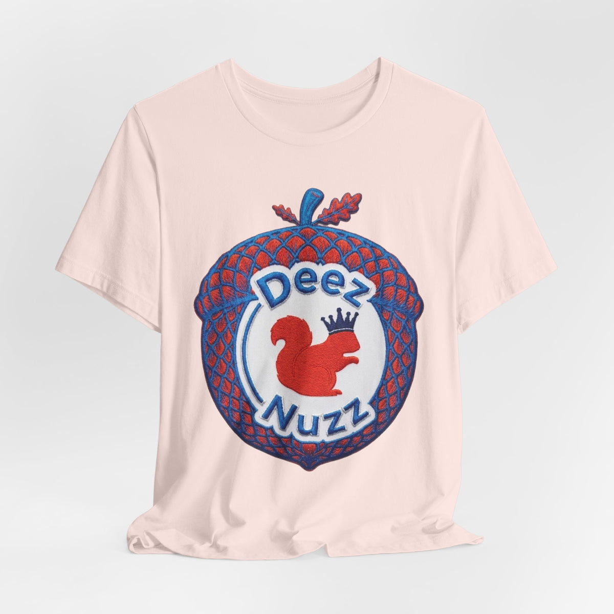 Deez Nuzz Squirrel Tee — Playful Retro Acorn Graphic T-Shirt