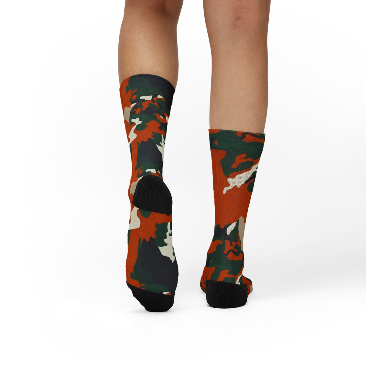 Cane Cane Camo Sublimation Socks — Bold Camouflage Athletic Crew Socks