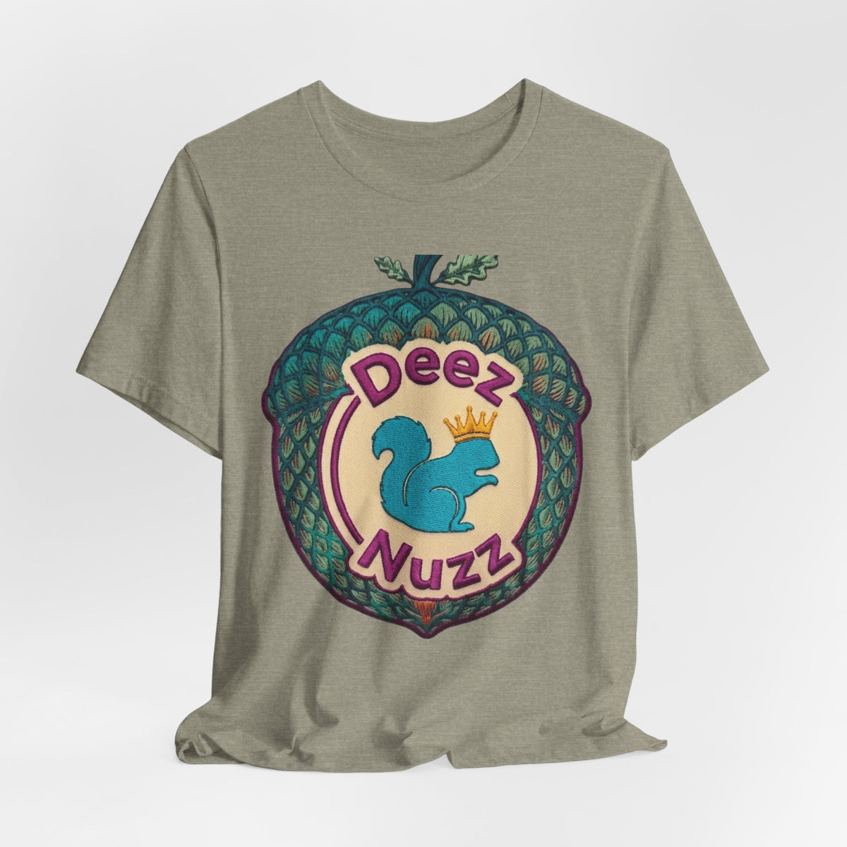 Deeznuzzz Eggcorn King  Squirrel Graphic Tee