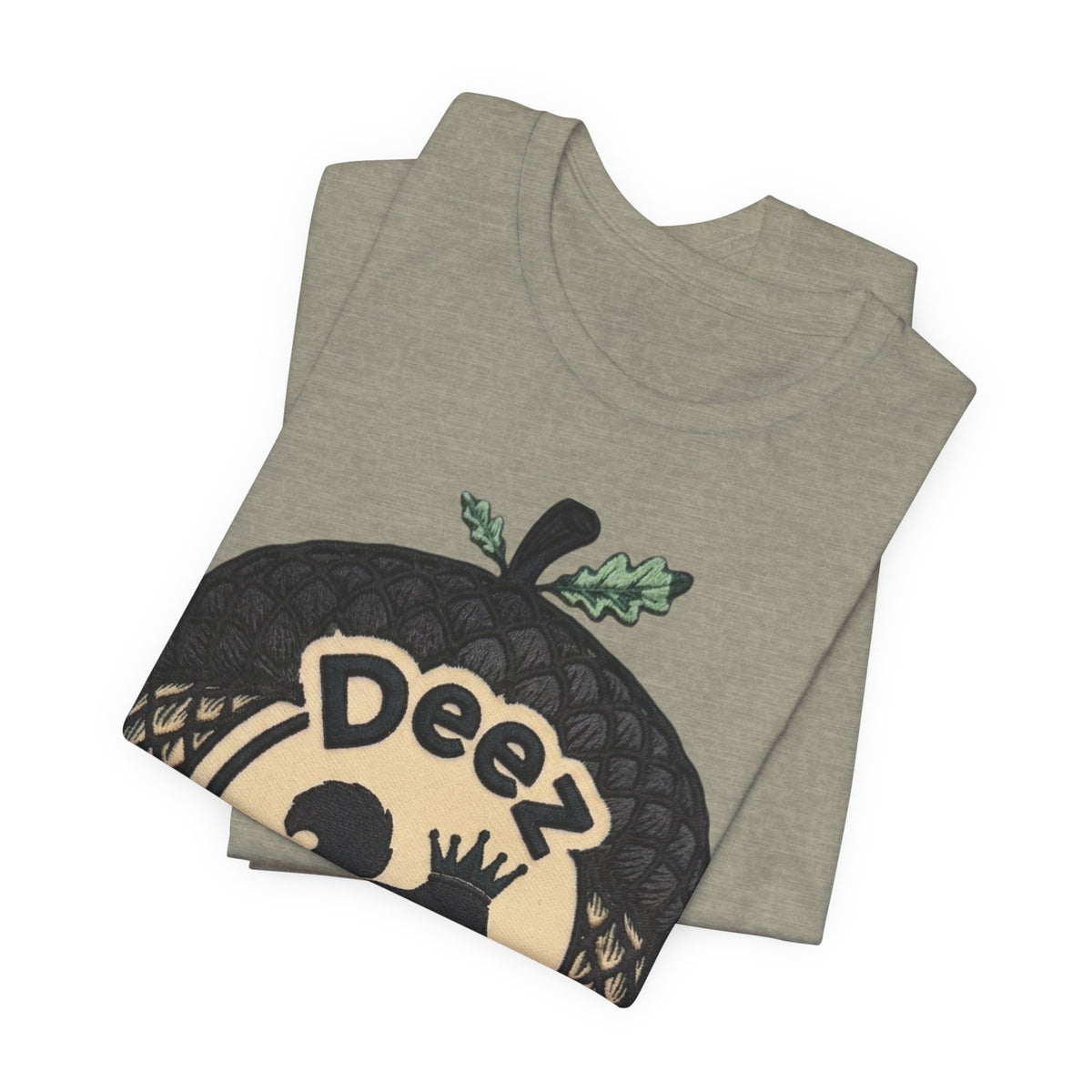 DeezNuzz Acorn Graphic Tee — Funny Squirrel Logo Shirt
