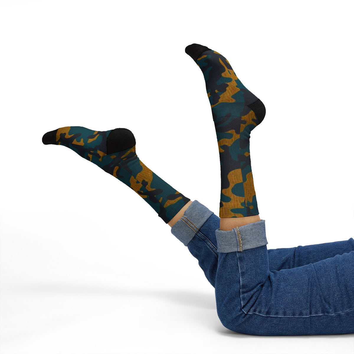 North Florida Aura Crew Socks Atlantic Drip by Camotoez