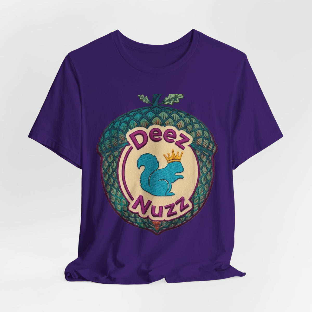 Deeznuzzz Eggcorn King  Squirrel Graphic Tee