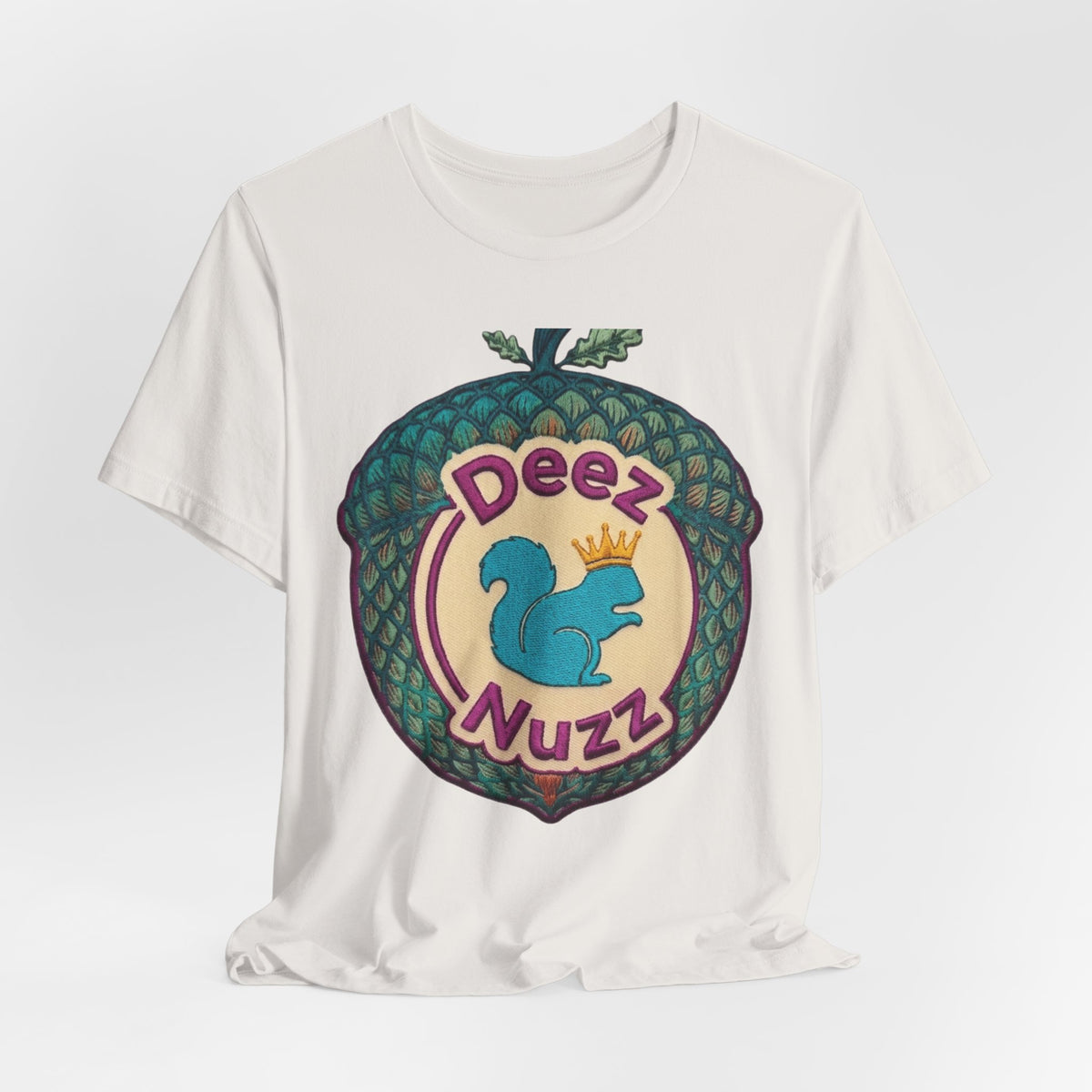 Deeznuzzz Eggcorn King  Squirrel Graphic Tee