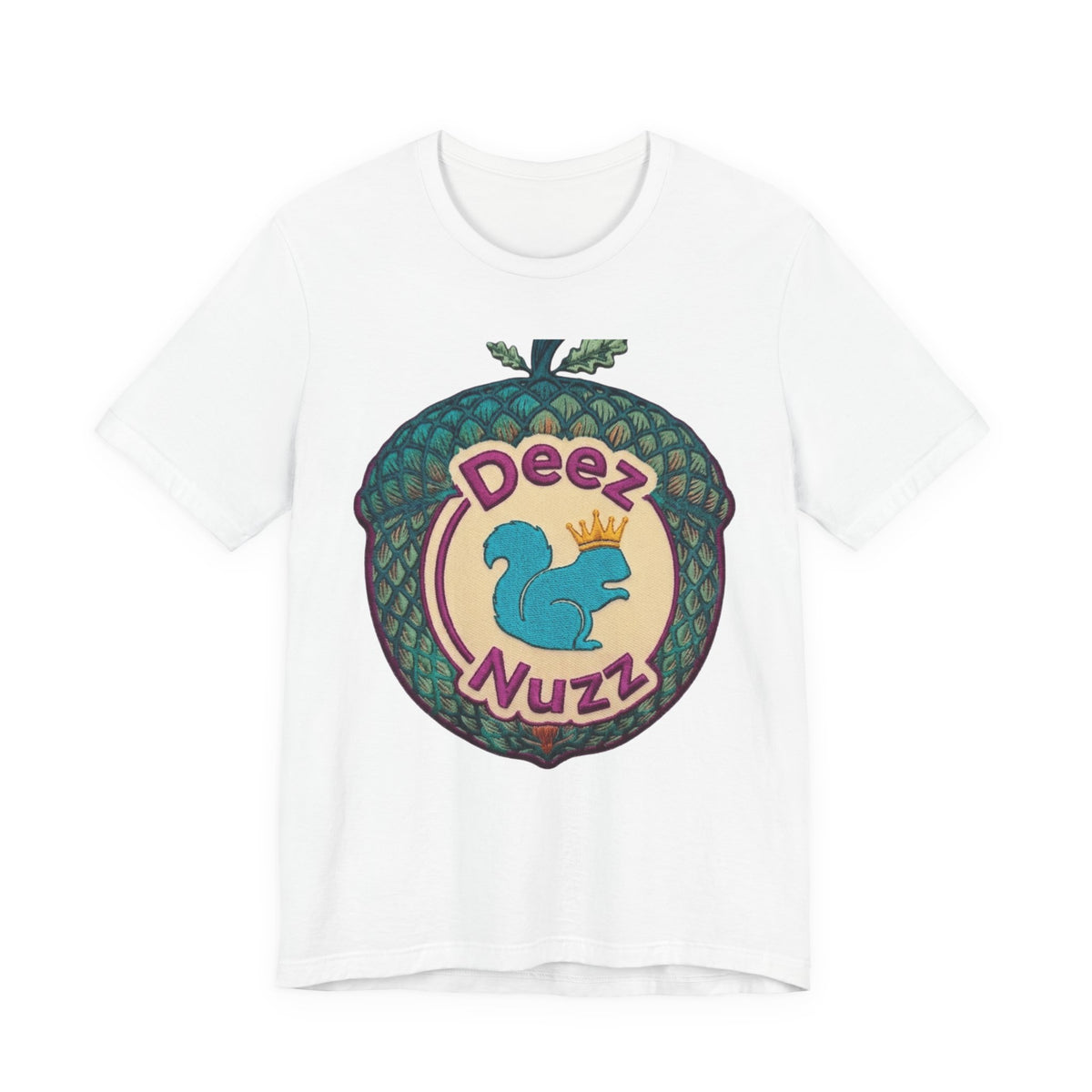 Deeznuzzz Eggcorn King  Squirrel Graphic Tee