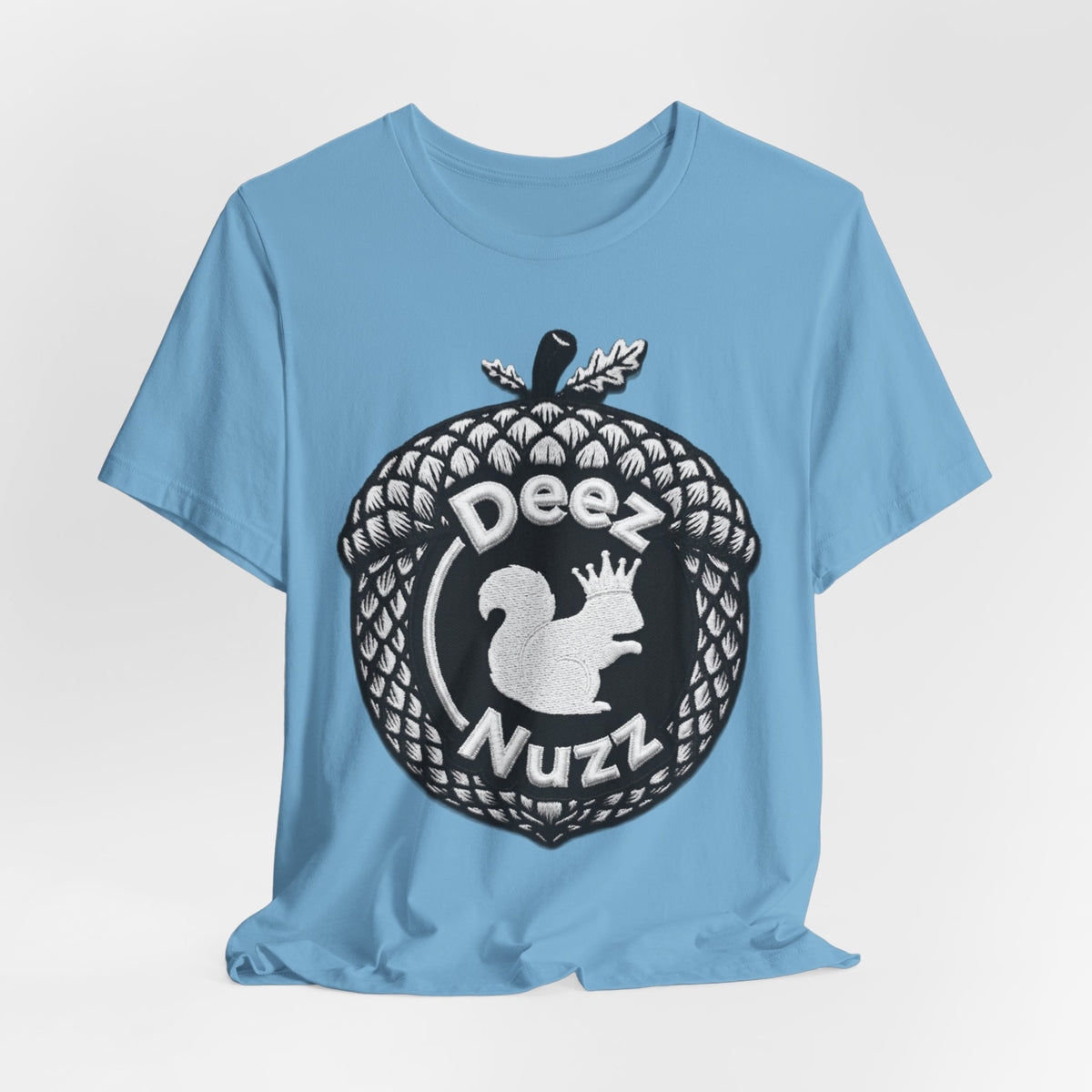 Deeznuzzz Acorn Squirrel Tee — Funny Nature Graphic Shirt