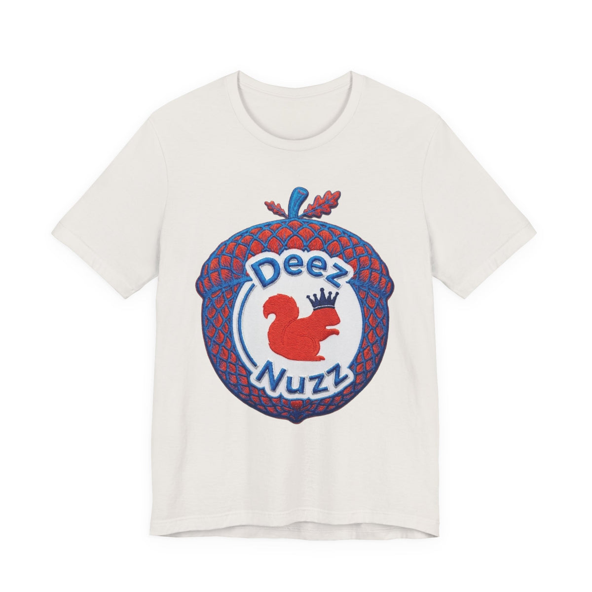 Deez Nuzz Squirrel Tee — Playful Retro Acorn Graphic T-Shirt