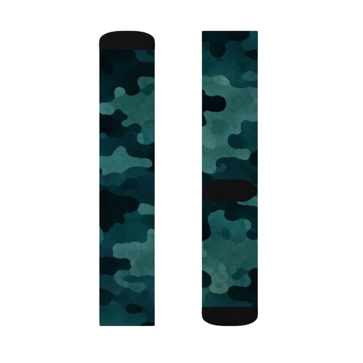 Blue Flare and Transformative Teal Crew Socks by Camotoez The Midnight PerimeterCrew