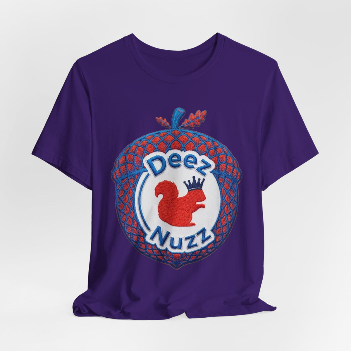 Deez Nuzz Squirrel Tee — Playful Retro Acorn Graphic T-Shirt