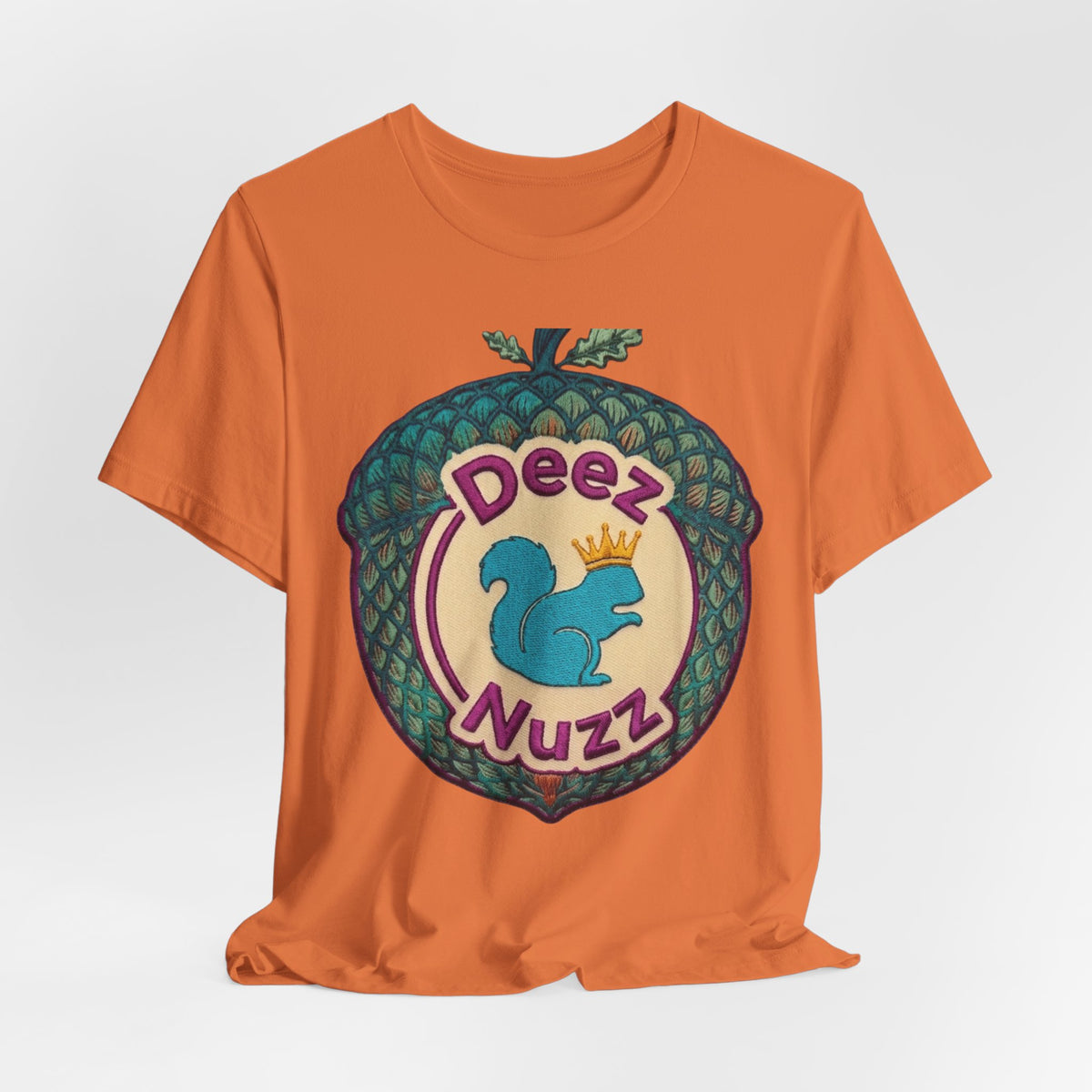 Deeznuzzz Eggcorn King  Squirrel Graphic Tee