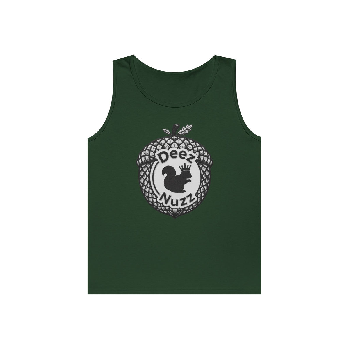 ‘Deez Nuzz’  Vintage Black/Grey Crest Funny Graphic Tank Top
