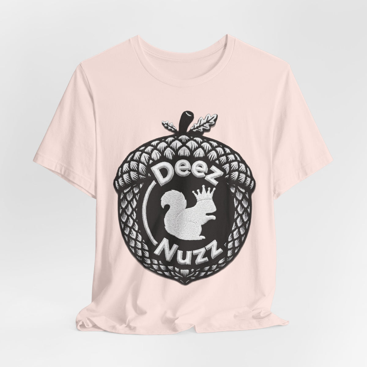 Deeznuzzz Acorn Squirrel Tee — Funny Nature Graphic Shirt