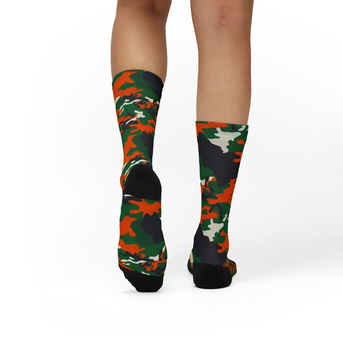 Rattle Dazzle Camo Sublimation Socks — Bold Camouflage Athletic Crew Socks