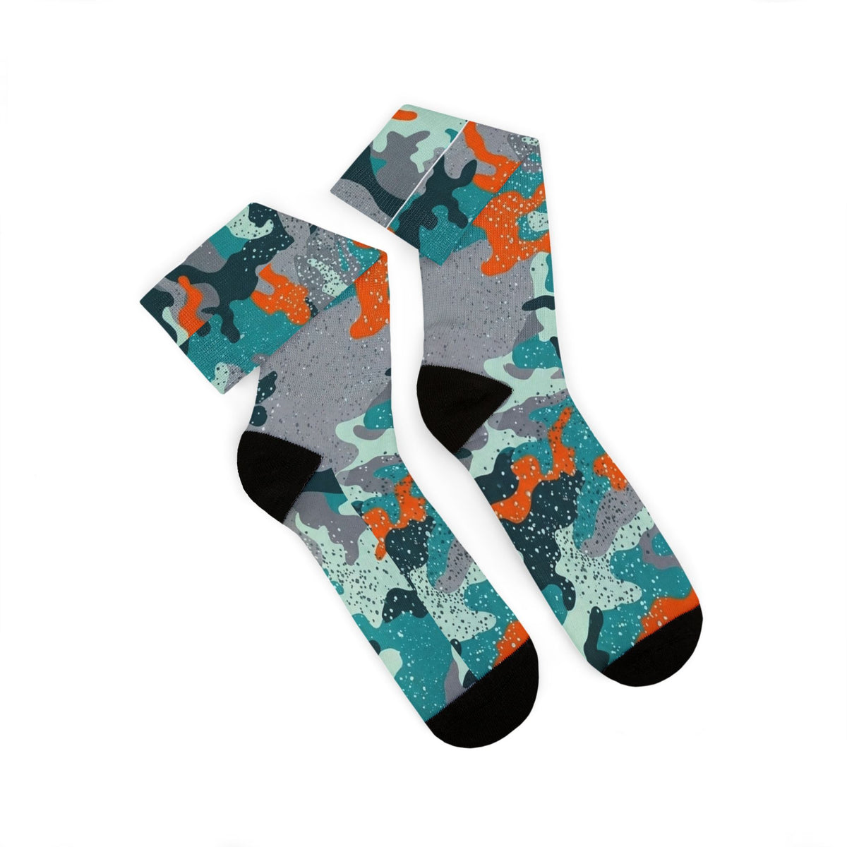 Miami Vibe Dolphin Aura Crew Socks Carib Drip by Camotoez
