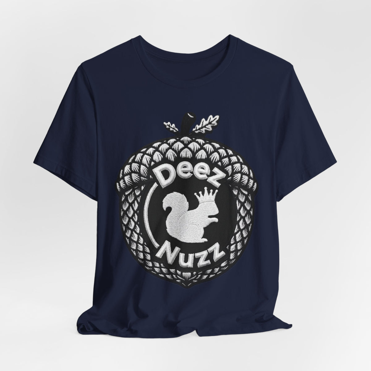 Deeznuzzz Acorn Squirrel Tee — Funny Nature Graphic Shirt