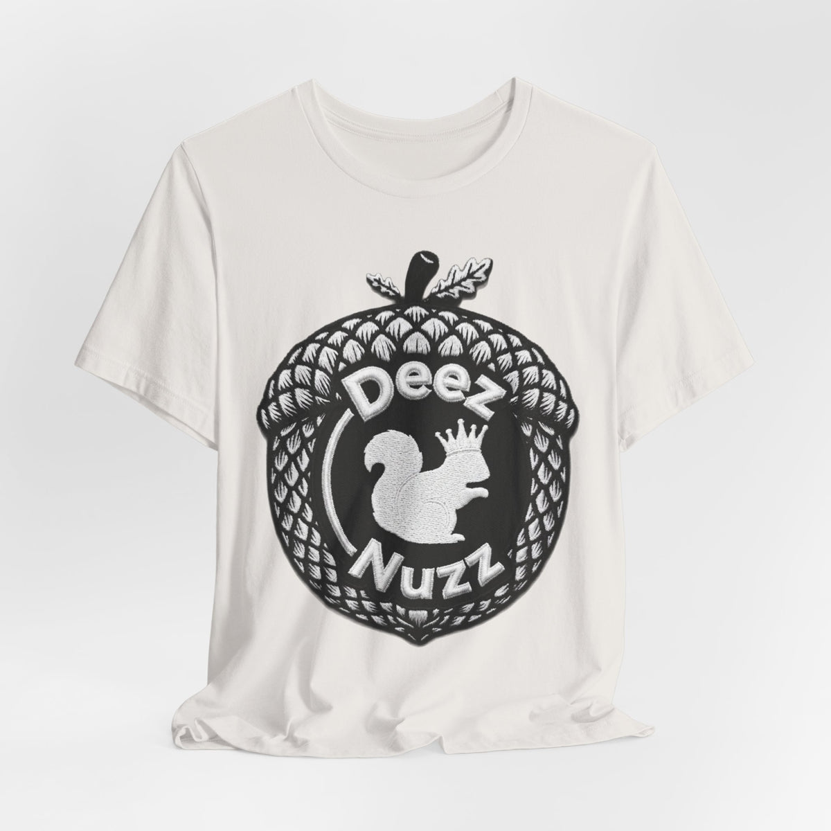 Deeznuzzz Acorn Squirrel Tee — Funny Nature Graphic Shirt